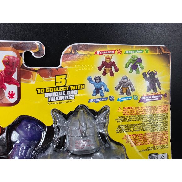 Heroes of Goo Jit Zu Stretch Strikers Knight Blazagon and Corruptagon Figures - Picture 2 of 8